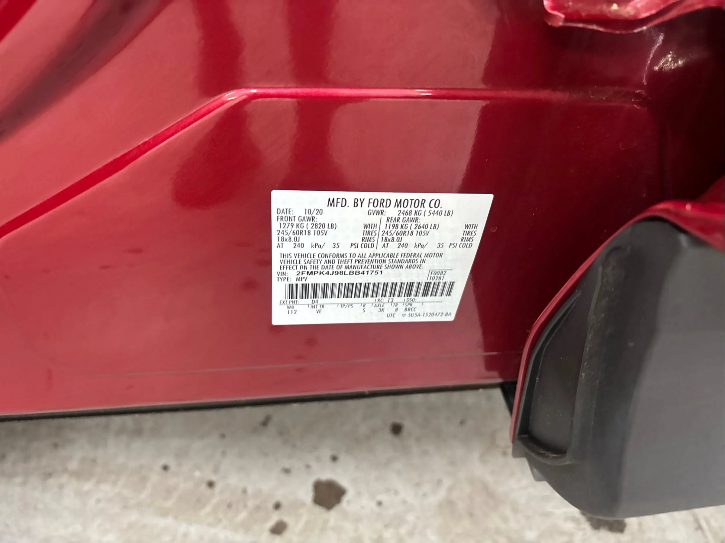 Used 2020 Ford Edge SEL w/ Convenience Package AWD/4WD image 28
