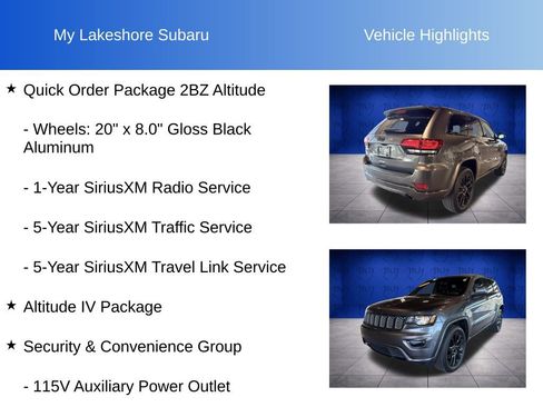 Used 2019 Jeep Grand Cherokee Altitude AWD/4WD image 13