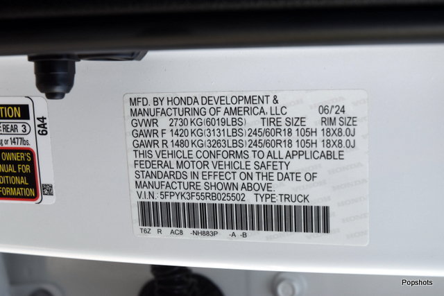 Certified 2024 Honda Ridgeline RTL image 23