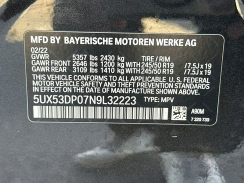 Used 2022 BMW X3 xDrive30i w/ Convenience Package image 27