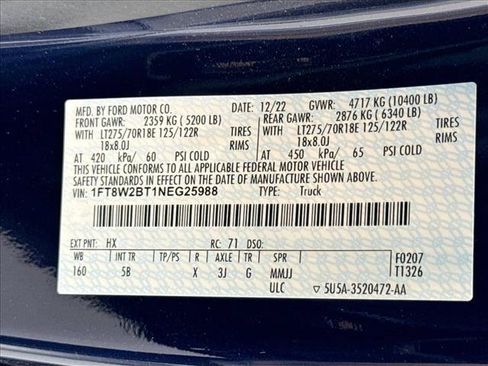 Used 2022 Ford F250 Lariat w/ Lariat Value Package AWD/4WD image 29