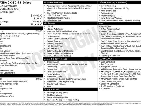 New 2026 MAZDA CX-5 Select AWD/4WD image 34