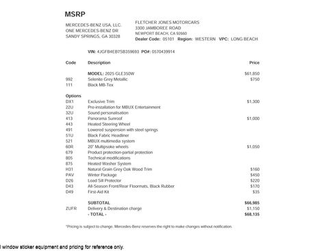 Certified 2025 Mercedes-Benz GLE 350 4MATIC image 27