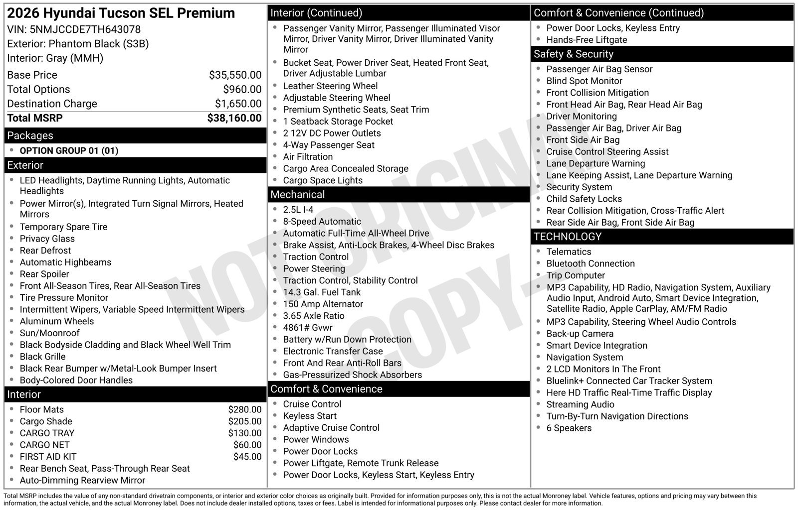 Certified 2026 Hyundai Tucson SEL AWD/4WD image 41