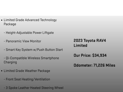 Used 2023 Toyota RAV4 Limited AWD/4WD image 6