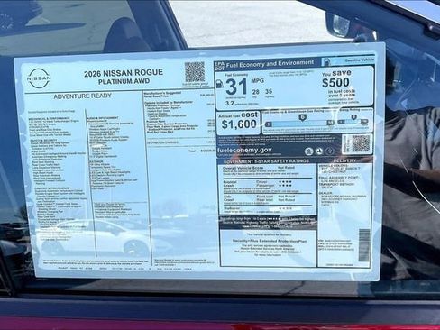 New 2026 Nissan Rogue Platinum w/ Platinum Premium Package image 13