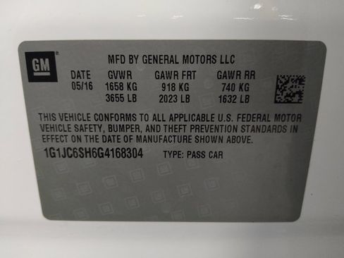 Used 2016 Chevrolet Sonic LT FWD image 33