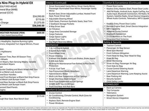 Used 2024 Kia Niro EX w/ EX Cold Weather Package FWD image 25