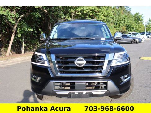 Used 2021 Nissan Armada Platinum w/ Captain's Chairs Package image 2