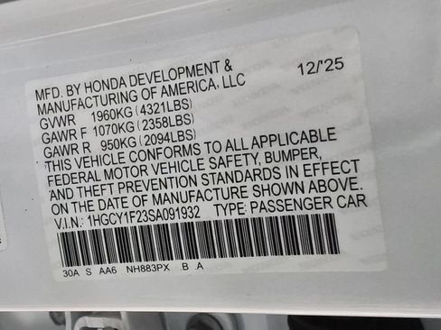 Used 2025 Honda Accord LX image 15
