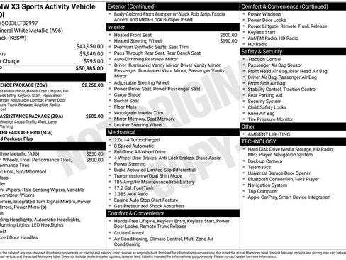 Used 2020 BMW X3 xDrive30i w/ Convenience Package image 32