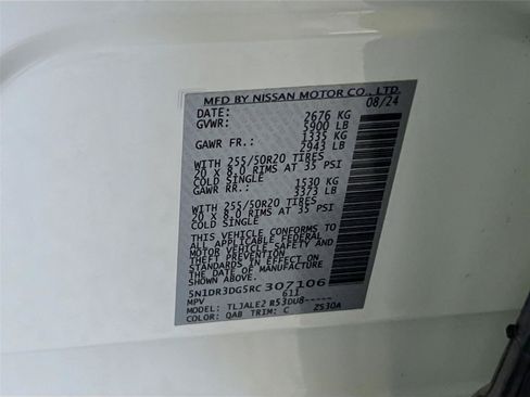 Used 2024 Nissan Pathfinder Platinum w/ Cargo Package FWD image 32