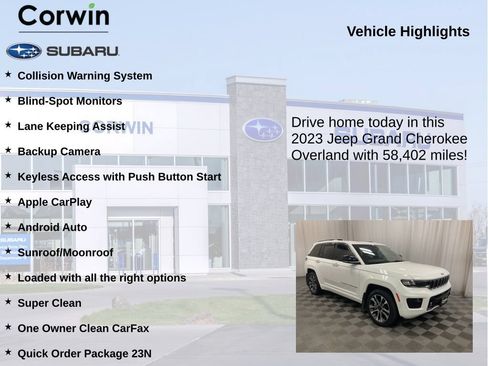 Used 2023 Jeep Grand Cherokee Overland w/ Luxury Tech Group IV AWD/4WD image 6