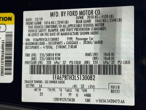 Used 2020 Ford Mustang EcoBoost Coupe 2D w/ Equipment Group 101A image 49