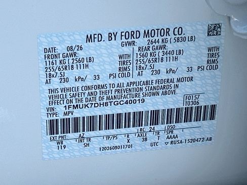 New 2026 Ford Explorer Active w/ Active Comfort Package RWD image 21