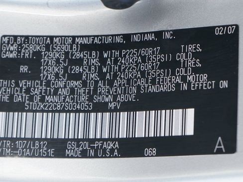 Used 2007 Toyota Sienna XLE FWD image 49