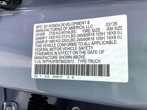 New 2026 Honda Ridgeline Black Edition image 14
