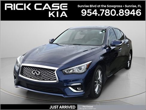 Used 2023 INFINITI Q50 Luxe w/ Cargo Package RWD image 1