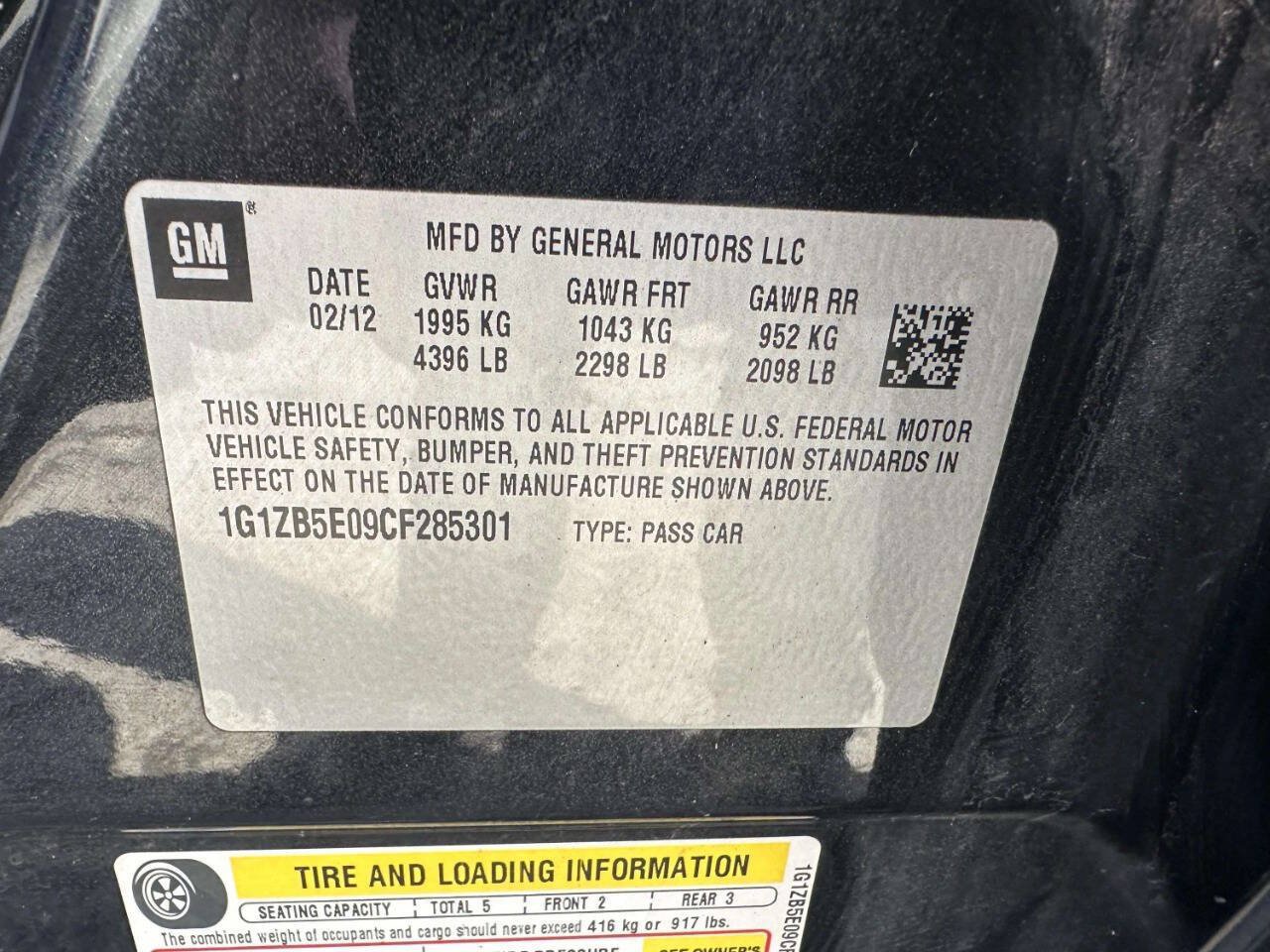 Used 2012 Chevrolet Malibu LS w/ LS Uplevel Package FWD image 19