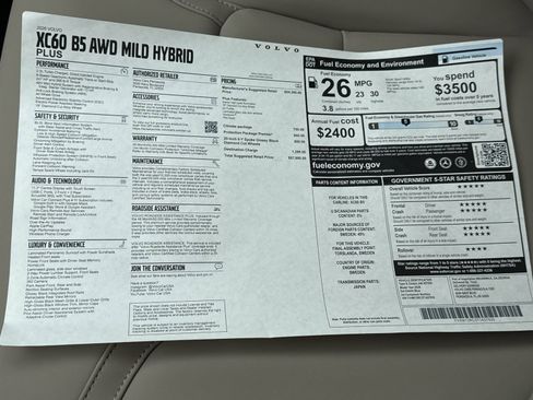 New 2026 Volvo XC60 B5 Plus w/ Protection Package Premier image 32