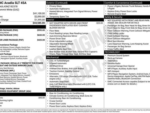 Used 2022 GMC Acadia SLT w/ Preferred Package AWD/4WD image 4