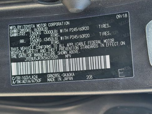 Used 2019 Toyota 4Runner Limited AWD/4WD image 12
