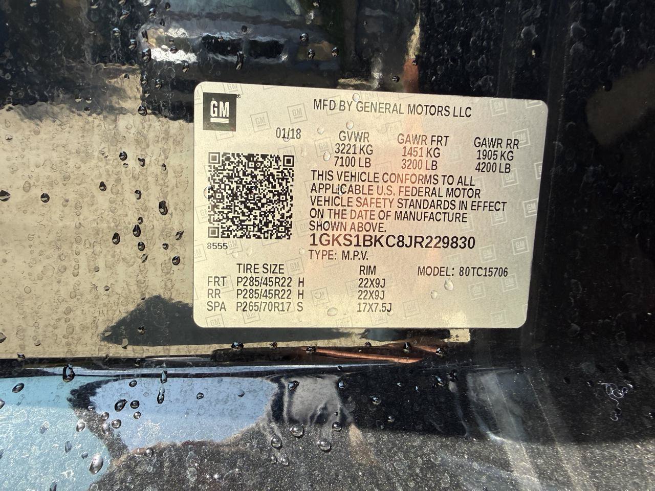 Used 2018 GMC Yukon SLT w/ Premium Edition RWD image 17