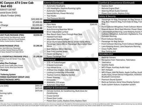 New 2026 GMC Canyon AT4 w/ Technology Plus Package AWD/4WD image 1