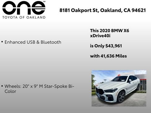 Used 2020 BMW X6 xDrive40i w/ M Sport Package AWD/4WD image 10