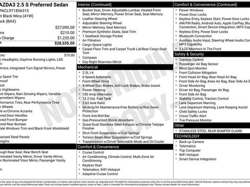 New 2026 MAZDA MAZDA3 2.5 S Sedan w/ Preferred Pkg image 3
