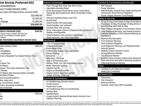 Used 2024 Buick Envista Preferred w/ Convenience II Package FWD image 33