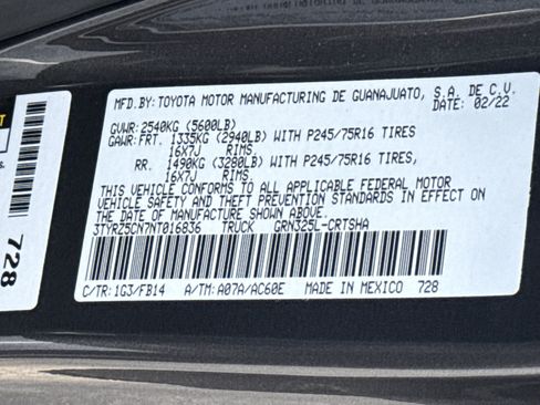Used 2022 Toyota Tacoma SR w/ SX Package RWD image 42