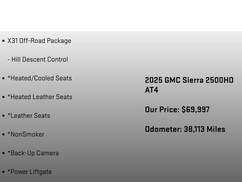 Used 2025 GMC Sierra 2500 AT4 AWD/4WD image 26