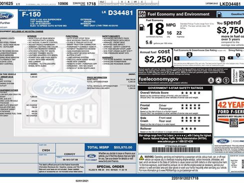 Used 2020 Ford F150 Lariat w/ Equipment Group 501A Mid AWD/4WD image 5