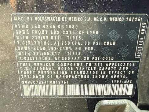 Used 2026 Volkswagen Taos S FWD image 27