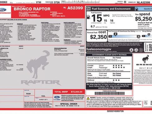 Used 2022 Ford Bronco Raptor AWD/4WD image 18