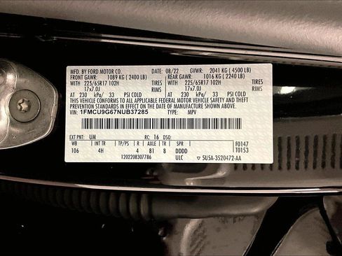 Used 2022 Ford Escape SE w/ Convenience Package image 32