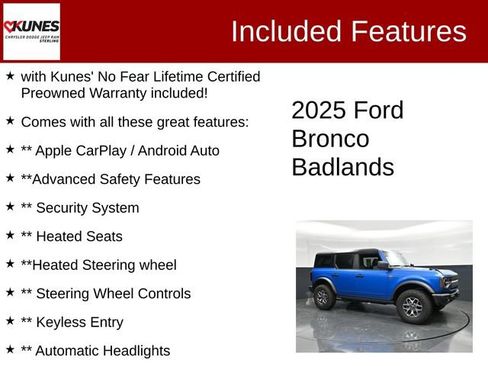 Used 2025 Ford Bronco Badlands AWD/4WD image 2