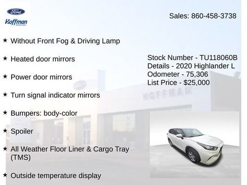 Used 2020 Toyota Highlander L AWD/4WD image 8