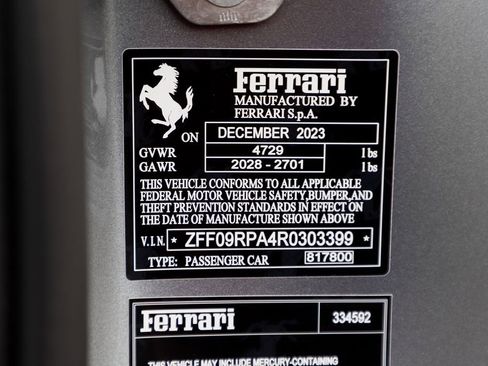 Certified 2024 Ferrari Roma Spider RWD image 78