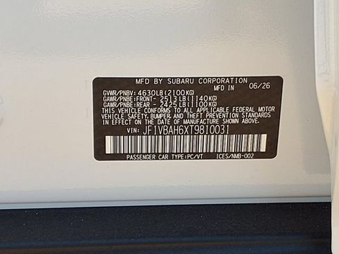 New 2026 Subaru WRX Premium AWD/4WD image 9