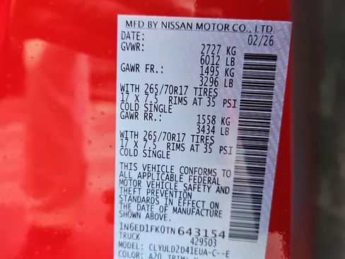 New 2026 Nissan Frontier PRO-4X image 28