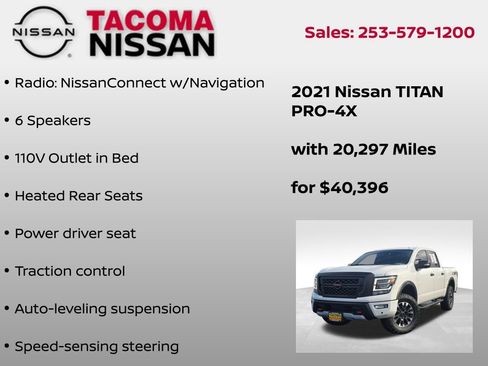 Used 2021 Nissan Titan PRO-4X w/ Pro-4x Convenience Package image 31