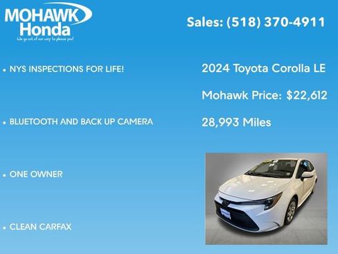 Used 2024 Toyota Corolla LE FWD image 7