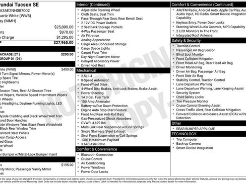 Used 2022 Hyundai Tucson SE w/ Cargo Package image 8