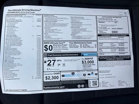 New 2026 BMW M235i xDrive M235i xDrive w/ Technology Package image 33