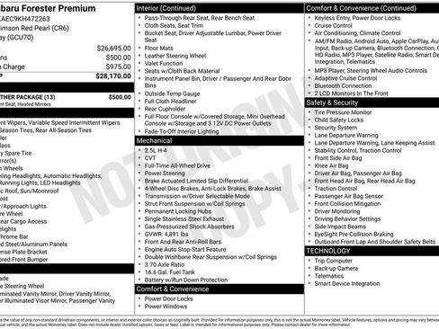 Used 2019 Subaru Forester Premium w/ All-Weather Package image 23