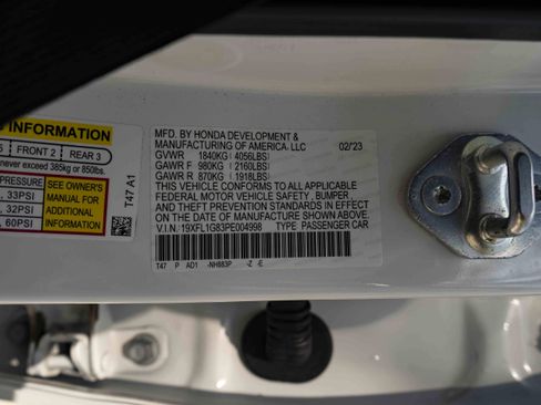 Certified 2023 Honda Civic Sport Touring image 43