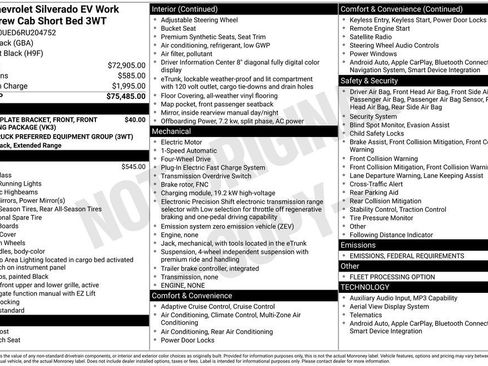 New 2024 Chevrolet Silverado EV W/T image 4