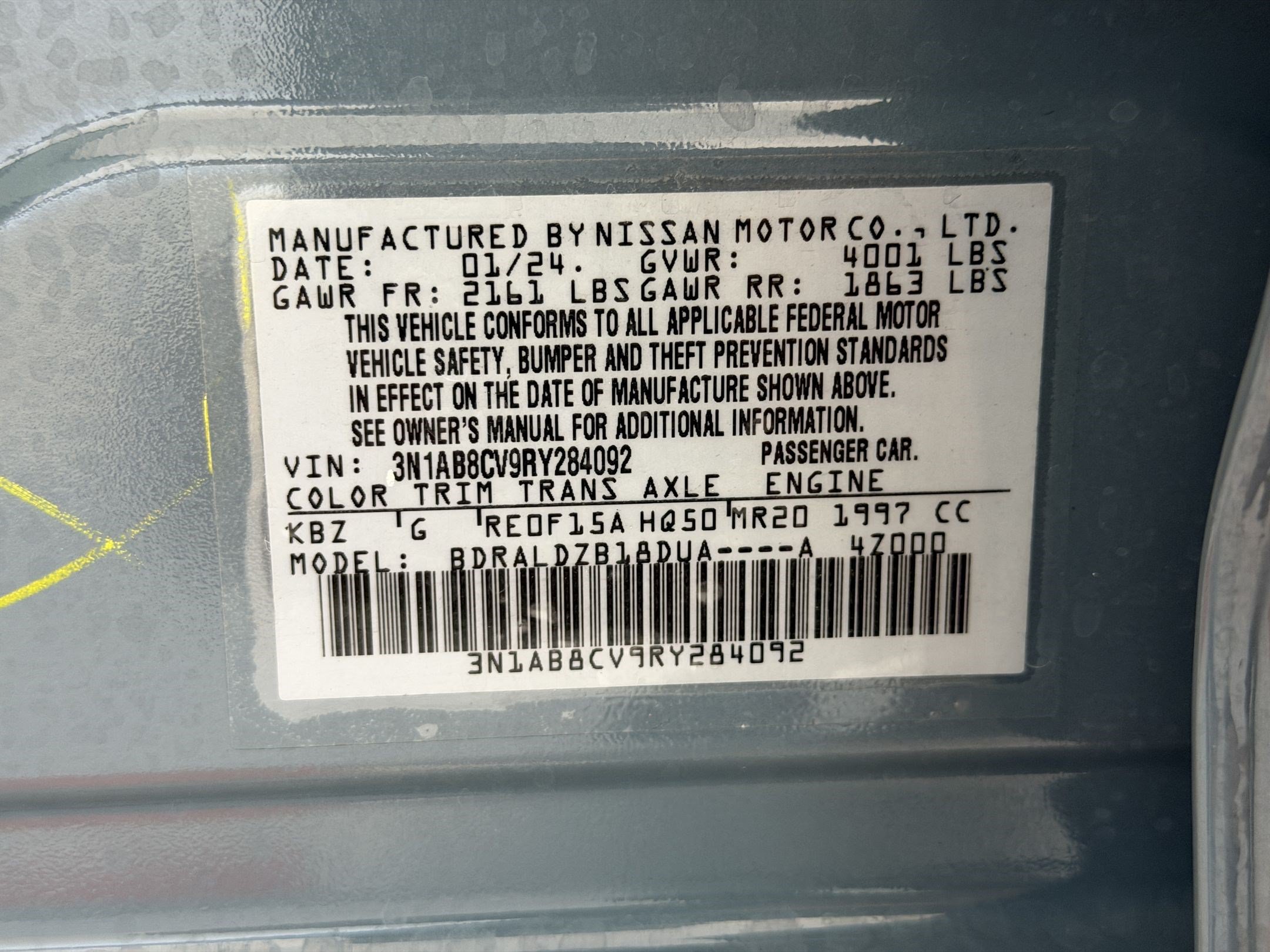 Used 2024 Nissan Sentra SV w/ Trunk Package FWD image 22